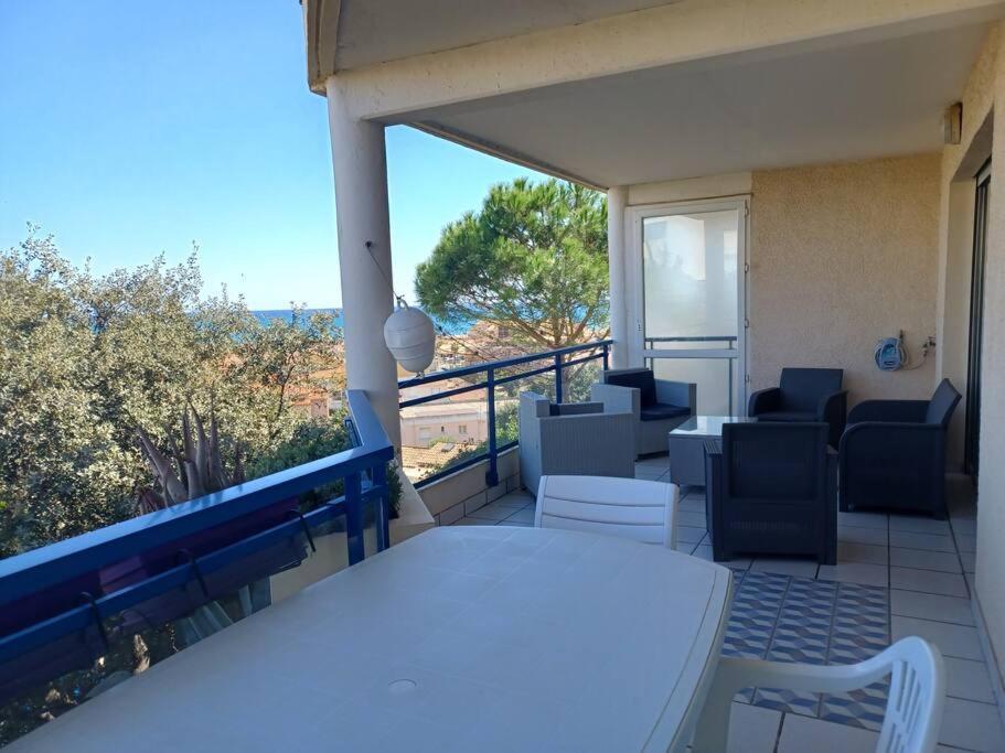 Plain-Pied, Terrasse, Piscine, Pleine Vue Mer, Plage A 6' A Pied, Parking, Wifi Fleury  Exteriér fotografie