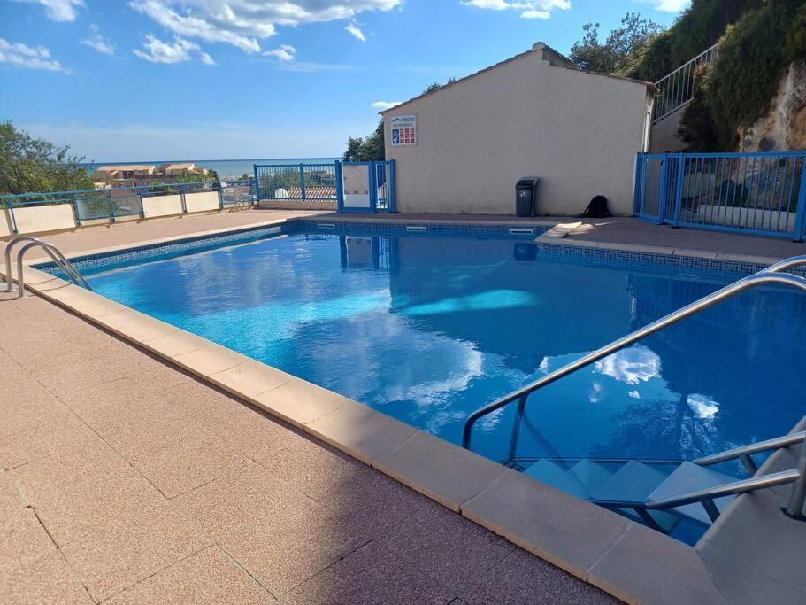 Plain-Pied, Terrasse, Piscine, Pleine Vue Mer, Plage A 6' A Pied, Parking, Wifi Fleury  Exteriér fotografie