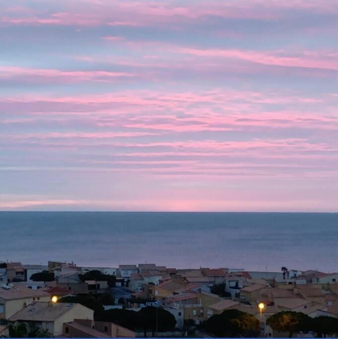 Plain-Pied, Terrasse, Piscine, Pleine Vue Mer, Plage A 6' A Pied, Parking, Wifi Fleury  Exteriér fotografie